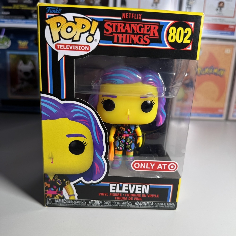 Funko Pop! Stranger Things #802 Eleven Mall Outfit Black Light